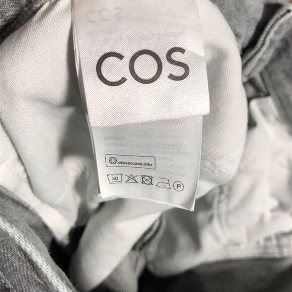 COS Mens Jeans Size 31 32 Regular Fit Gray WashTapered Leg Mid Rise Button Fly - Picture 10 of 11